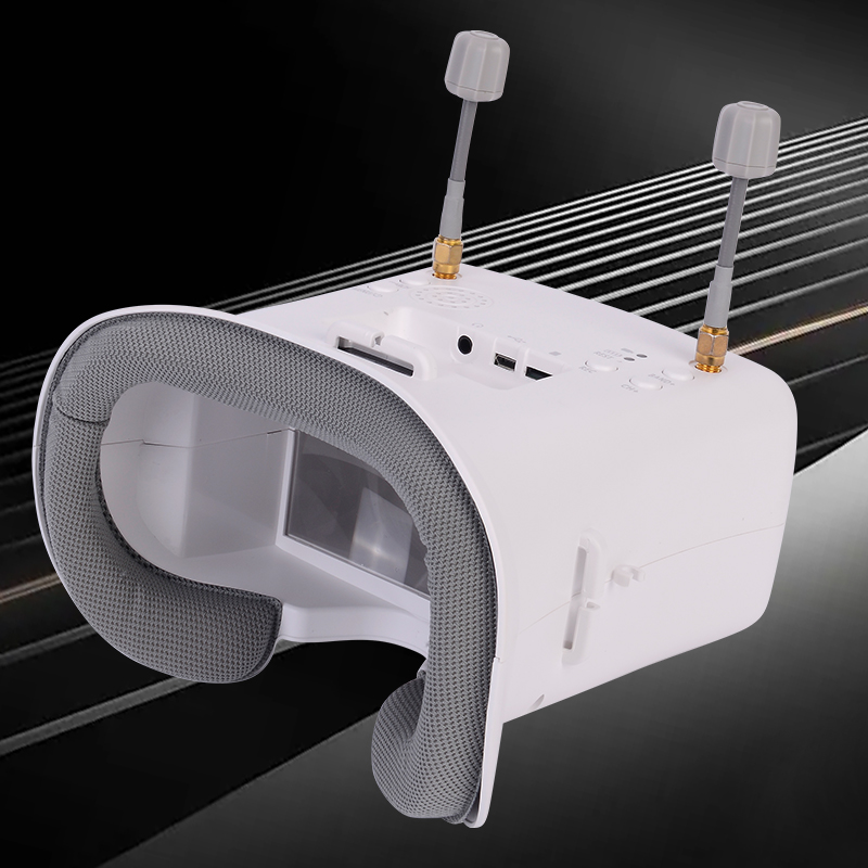 オリジナル008D PROホワイトFPVゴーグル（DVR搭載 - Drone Racing Goggles のレビューと価格