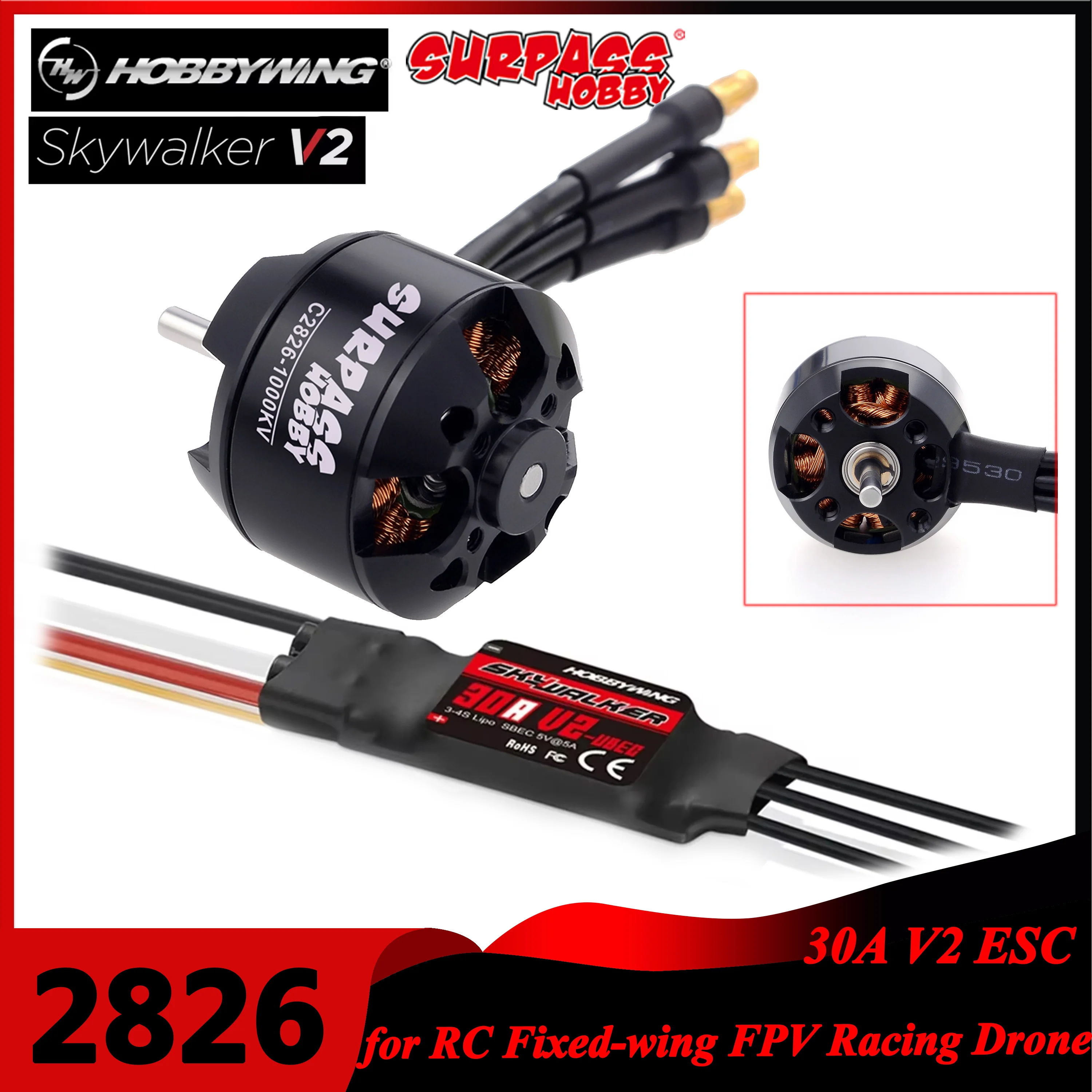 リモートコントロール航空機用ブラシレスモーター,30a v2 - Drone Racing Esc のレビューと価格