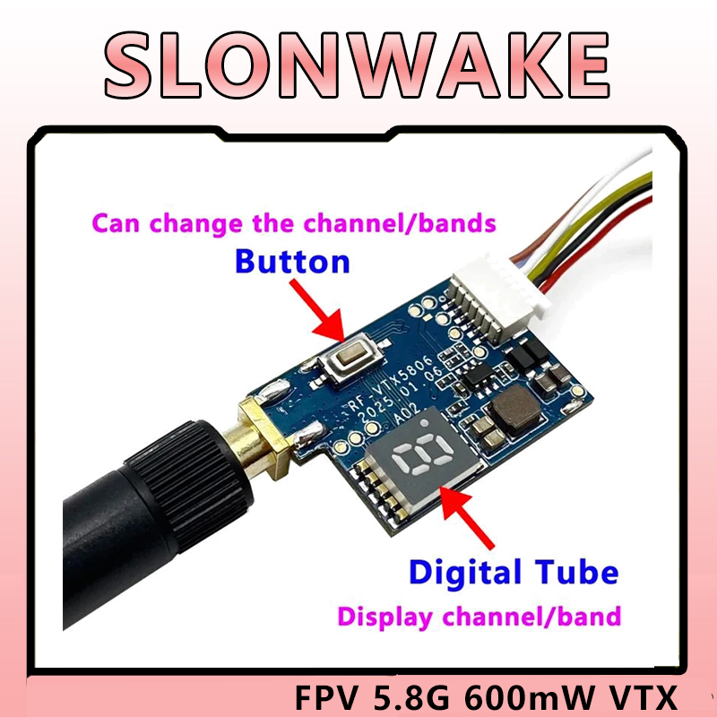 SLONWAKE 5.8G TS5823 PRO ミニアナロ - Drone Racing Transmitter のレビューと価格